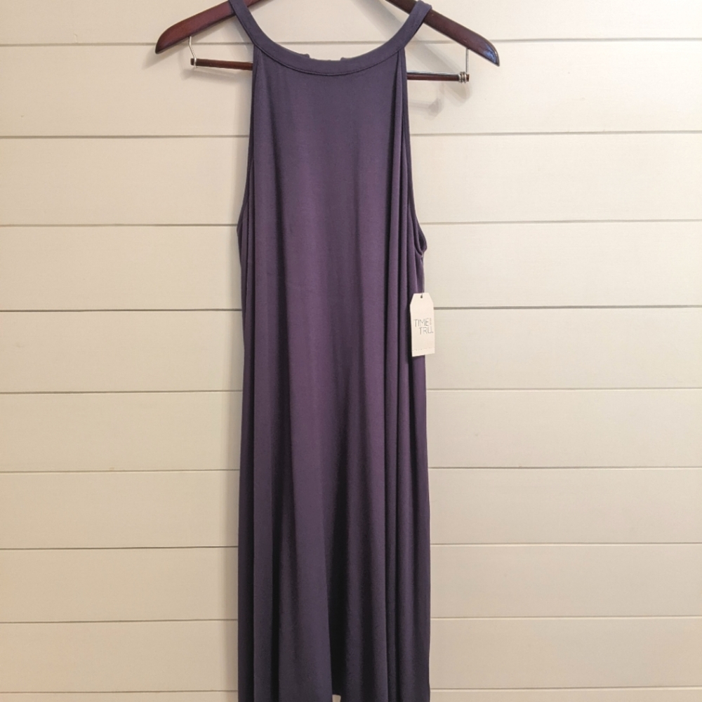 Time and Tru halter blue dress
